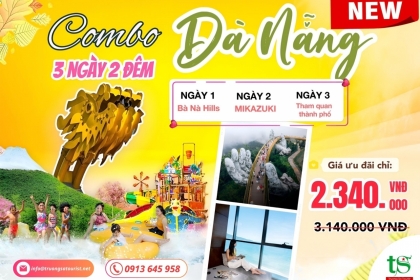[GIÁ SỐC] Combo du lịch Đà Nẵng 3 ngày 2 đêm siêu tiết kiệm - Tặng ngay 800k
