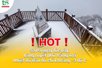 [HOT NHẤT LÚC NÀY] Sapa ngay hiện tại băng tuyết đã phủ trắng đỉnh Fansipan