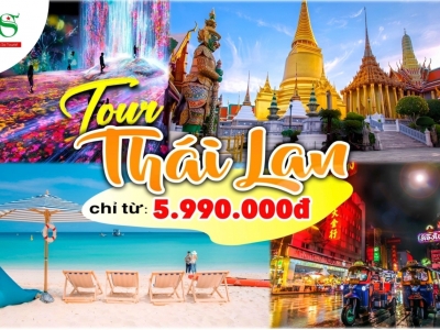 [HOT] Tour Thái Lan Bangkok - Pattaya 5 ngày 4 đêm chỉ với 5triệu990