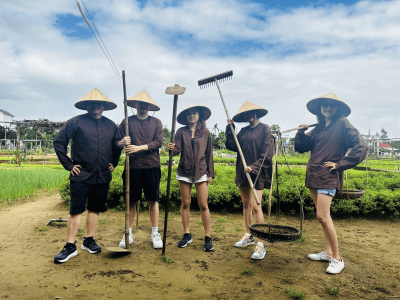 越南会安Tra Que Vegetable Village+会安古城一日游(体验成为农民一日，放松脚掌按摩)