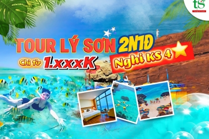 Du Lịch Lý Sơn 2 Ngày 1 Đêm Nghỉ KS 4 Sao Mùa Hè 2025 Chỉ Từ 1.xxxK Du Lịch Lý Sơn 2 Ngày 1 Đêm Nghỉ KS 4 Sao Mùa Hè 2025 Chỉ Từ 1.xxxK