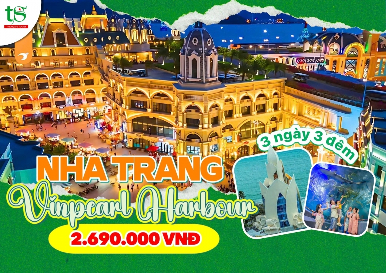 Tour Nha Trang - Vinpearl Harbour 3 ngày 3 đêm từ Tp.HCM GIÁ RẺ