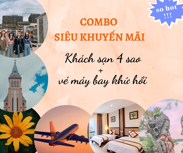 COMBO ĐÀ LẠT | 4 SAO | PHÒNG KHÁCH SẠN + VÉ MÁY BAY